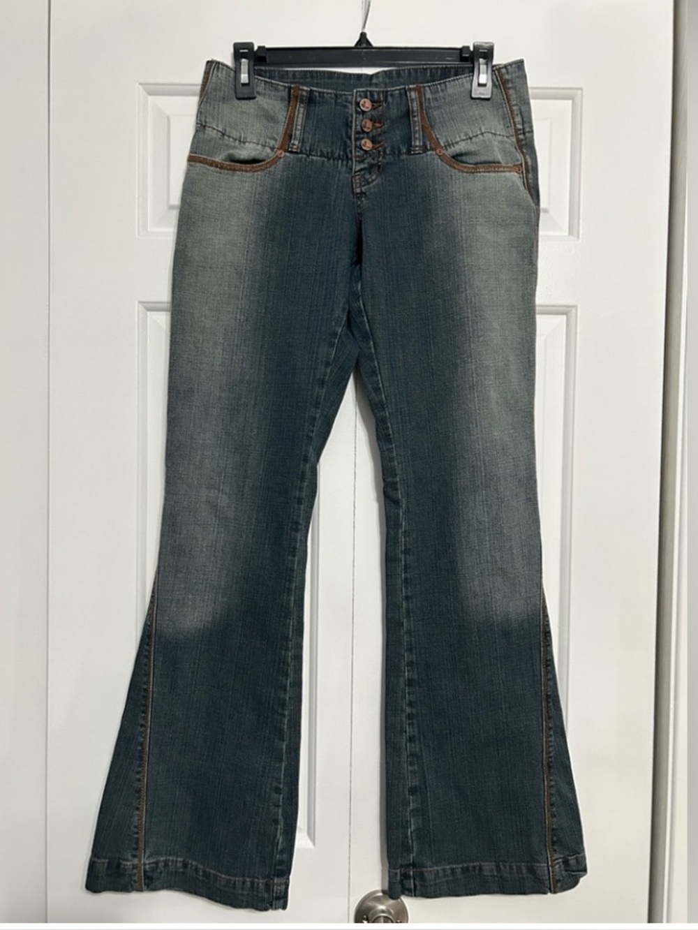 Rare Jou-Jou Y2K Vintage Low Rise Bootcut Flare Jeans Size 7/8